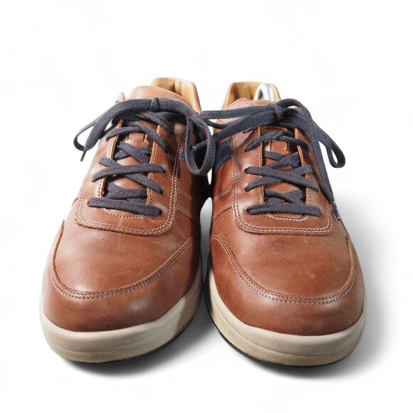 Mephisto Vido Casual Leather Sneakers Men's 9 Chestnut Brown Walking Comfort - Picture 3 of 13